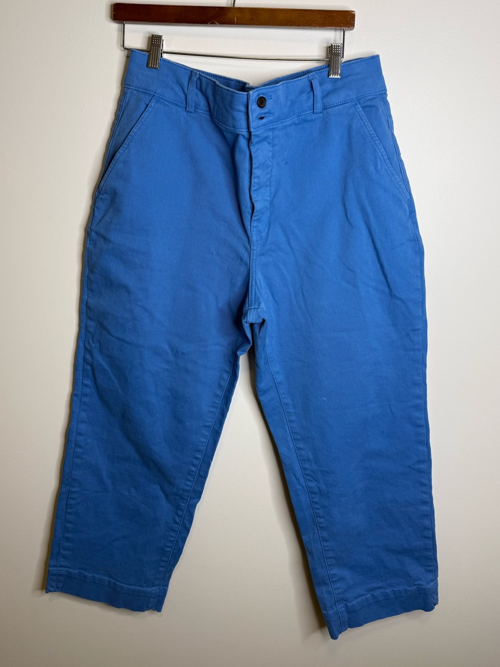 Everlane straight leg crop blue size 16